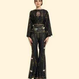 İspanyol Paça Yüksek Bel Pantolon