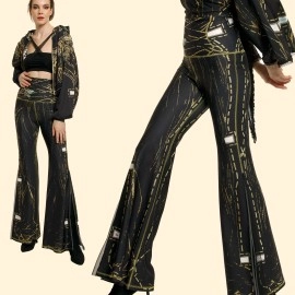 İspanyol Paça Yüksek Bel Pantolon